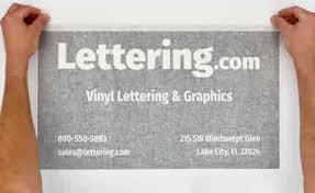 wet vinyl installation instructions lettering com