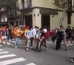 Restrictions on central american migration, hondurans are fleeing north in record numbers as the country struggles with polarised government, corruption, poverty and violence. Catalonia Independence Row Sparks Vicious Street Fight As Gang Carrying Spanish Flag Brutally Clash With Catalan Flag Waving Group