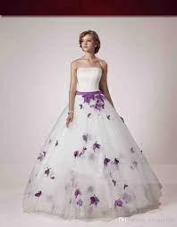 White And Purple Wedding Dress Robe De Mariee Belle Robe De Mariee Robe Mariee Pas Cher