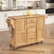 natural breakfast bar kitchen cart with