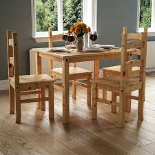Set of 4 dining room chairs by poul volther for frem røjle, 1960s a beautiful set of four dining room chairs from the 1960s. Corona Dining Set 4 Seater 5 Piece Chairs Table Solid Waxed Pine Furniture For Sale Online Ebay