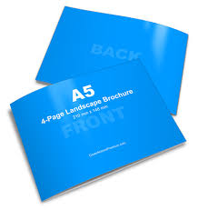 Download A5 4 Page Landscape Brochure Mockup Cover Actions Premium Mockup Psd Template