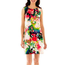Worthington Sleeveless Floral Shift Dress Jcpenney Printed Shift Dress Shift Dress Dresses