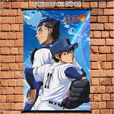 It was serialized in kodansha's shōnen manga magazine weekly shōnen magazine from may 2006 to january 2015. Anime Poster Diamond No Ace Miyuki Kazuya Sawamura Eijun Wall Scroll Painting Art Prints Home Room Decoration 60 40 90 60 Painting Calligraphy Aliexpress
