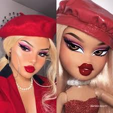 My personal favorite on the below list of tutorials is melted barbie. The Bratz Makeup Challenge Is Instagram S Latest Craze Inspired Beauty Bratz Doll Makeup Barbie Makeup Makeup Challenges