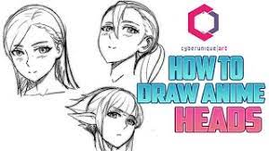 We'll draw the shape of the girl's face. 20 Free Tutorials On How To Draw Anime Heads And Faces