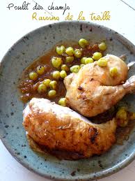 Poulet Roti Au Raisin Blanc Sauce Au Cidre
