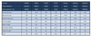 Size Charts Mysterious Leathers