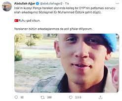 Irak'ın kuzeyinde icra edilen pençe yildirim harekâtı kapsamında 28 nisan 2021 tarihinde güdümlü tanksavar silahı ile yapılan saldırı neticesinde yaralanarak hastaneye. Ethdsqvaejudkm