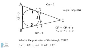 Perimeter of a triangle = sum of all three sides if a, b and c are the sides of the triangle, then perimeter of triangle = a + b + c also, the unit of a triangle's perimeter is the same as the units of the lengths of its sides. The Shape Shifting Triangle Puzzle Mind Your Decisions