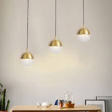 Nordic Brass 3 Light Cluster Pendant Fixture For Kitchen Island Dining Table With Glass Ball Office Cafe Cd2215 Brass Pendant Light Light Fixture Office Pendant Light