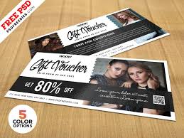 Discount voucher design template psd. Gift Voucher Design Free Psd Bundle Uxfree Com