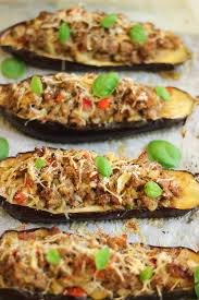 Aubergines Farcies Au Four Elle Mijote Quelque Chose Recette En 2020 Aubergines Farcies Recette Aubergine Farcie Alimentation