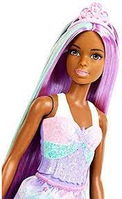 4.7 out of 5 stars with 117 ratings. Amazon Com Barbie Doll Rainbow Princess Look With Extra Long Purple And Blue Hair Plus Hairbrush For 3 To 7 Year Olds Toys Games