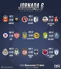 Volver a la noticia 'jornada 6 liga mx: Fechas Y Horarios De La Jornada 6 Del Clausura 2018 De La Liga Mx As Mexico