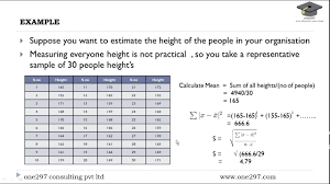 Collect data for the number of units produced, the number of defect opportunities per unit and the number of defects. Lean Six Sigma Basics 07 Standard Deviation Example Youtube