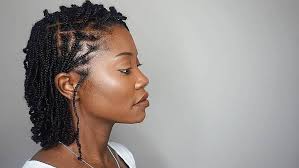 This unusual, uneven hairstyle gives you a completely natural look in the usual way. Cute Shoulder Length Mini Braids On Type 4 Natural Hair Natural Hair Braids Hair Styles Tapered Natural Hair