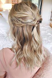 41 Perfect Wedding Hairstyles For Medium Hair Cute Hairstyles For Medium Hair Medium Hair Styles Easy Hairstyles