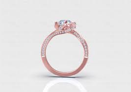 The combined width of this ring is about 1.5mm. Le Rose 1 55ct Round White Diamond Twist White Rose Gold Engagement Ring