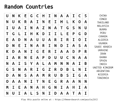 download word search on random countries