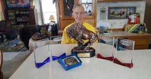 Bonnie Brown competes in National Bison Show