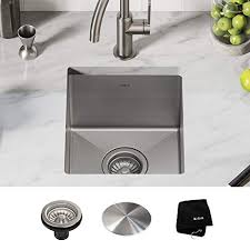 Shop all top brands & styles. Kraus Khu101 13 Standart Pro Undermount 16 Gauge Stainless Steel Single Bowl Bar Prep Kitchen Sink 13 Inch Kitchenfaucets Com