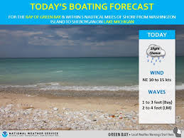 Rain is not to be expected during the daytime. Marine Forecast For The Bay Of Green Bay Us National Weather Service Green Bay Wisconsin Facebook