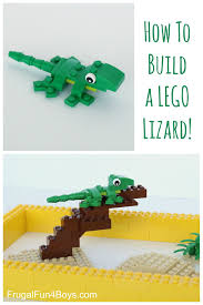 Lego Lizard Building Instructions Frugal Fun For Boys And Girls Lego Activities Lego For Kids Lego Challenge