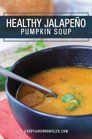 Healthy Jalapeno Pumpkin Soup Recipe Pumpkin Soup Soup Recipes Low Calorie Soup