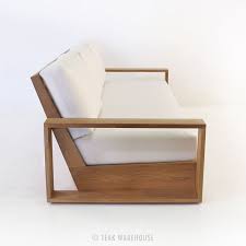 220 x 75 x 90 cm cama: Kuba Teak Outdoor Sofa Muebles Sofa Madera Muebles Para Terrazas