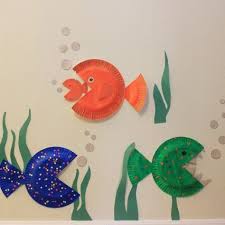 Basteln Mit Papptellern 51 Ausgefallene Bastelideen Fur Kinder Fische Basteln Basteln Mit Pappteller Bastelideen