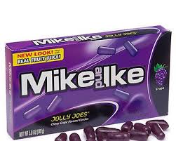 mike and ike jolly joes 1 pack 5 0 oz chewy grape flavored candies mike and ike purple candy candy for sale