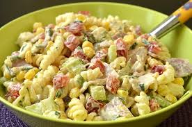 Salade De Pates Sauce Cremeuse Au Jambon Ma Cuisine Sante Recette Recette Salade Ete Salade De Pates Recette Salade Froide