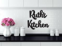 Custom Kitchen Sign Personalized Kitchen Sign Wood Word Etsy Kitchen Signs Personalized Kitchen Custom Kitchen