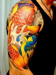 The color of your koi fish is essential, as each shade has a different meaning. Pin By Sherry Lynne Hinckley On Tattoos Half Sleeve Tattoos Designs Japanese Sleeve Tattoos Japanese Tattoo