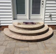 What's the best way to build patio steps? New Albany Oh Paver Patio Columbus Decks Porches And Patios By Archadeck Of Columbus