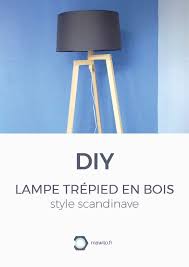 Diy Lampe Trepied En Bois Style Scandinave Inspiree De Maison Du Monde Deco Decoration Lampe Maisondumonde Decorationin Diy Lampe Lampe Trepied Lampe Bois