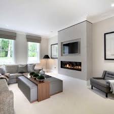 Http Www Houzz Com Uk Photos Living Tv And Fireplace On Same Wall Contemporary Family Rooms Contemporary Living Room Design Living Room Grey