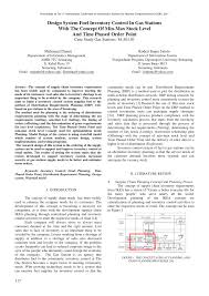 Selain itu, kunjungan itu juga bertujuan untuk mendiskusikan kendala. Pdf Design System Fuel Inventory Control In Gas Stations With The Concept Of Min Max Stock Level And Time Phased Order Point