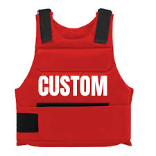 red custom bulletproof vest