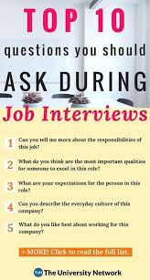 Top 10 Questions College Students Should Ask Employers During Job Interviews The Univ This Or That Questions Job Resume Examples Professional Resume Examples
