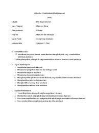 Pengertian, tujuan dan peran akuntansi tahun pelajaran : Rpp Satu Lembar Santi Akuntansi Dasar