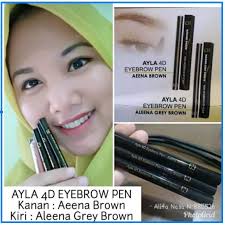 Ayla 4d Eyebrow Pen Pensil Alis Nasa Bisa Cod Shopee Indonesia