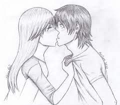If youve followed all the steps at the end you should have a drawing of two people kissing like the one below. Drawings Of A Boy And A Girl Kissing Novocom Top