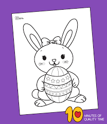 We have selected the best free bunnies coloring pages to print out and color. Bunny Coloring Page For Easter 10 Minutes Of Quality Time