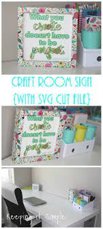 Download Craft Room Sign With Patterned Vinyl Free Svg File Keeping It Simple