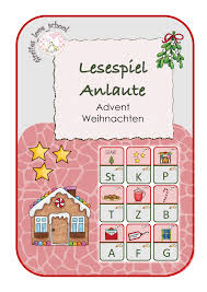 Mini Lesespiel Anlaute Advent Weihnachten Weihnachtenauflmp Unterrichtsmaterial In Den Fachern Deutsch Fachubergreifendes Lesespiele Anlaute Kinderspiele