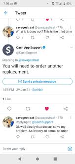 If you're in search of cash app money, then i got you covered. Has Anyone Else Experienced This Cash App Customer Service On Twitter Can T Seem To Solve My Problem Which Is Getting A Cash App Card I Have Ordered Three Times And None Have