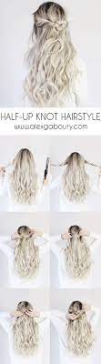 Half Up Knot Hairstyle Halfup Knot Hairstyle Alex Gaboury Luxy Hair Extensions Pictorial Simpl Hair Extensions Tutorial Hair Extensions Best Hair Tutorial