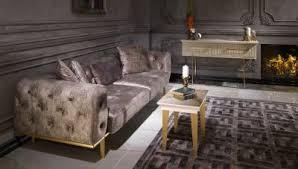 Valentino Krem Metal Koltuk Takimi Home Decor Furniture Home